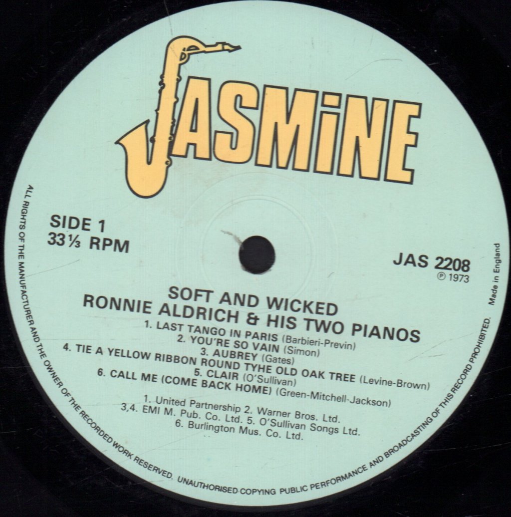 Ronnie Aldrich - Soft And Wicked - Lp