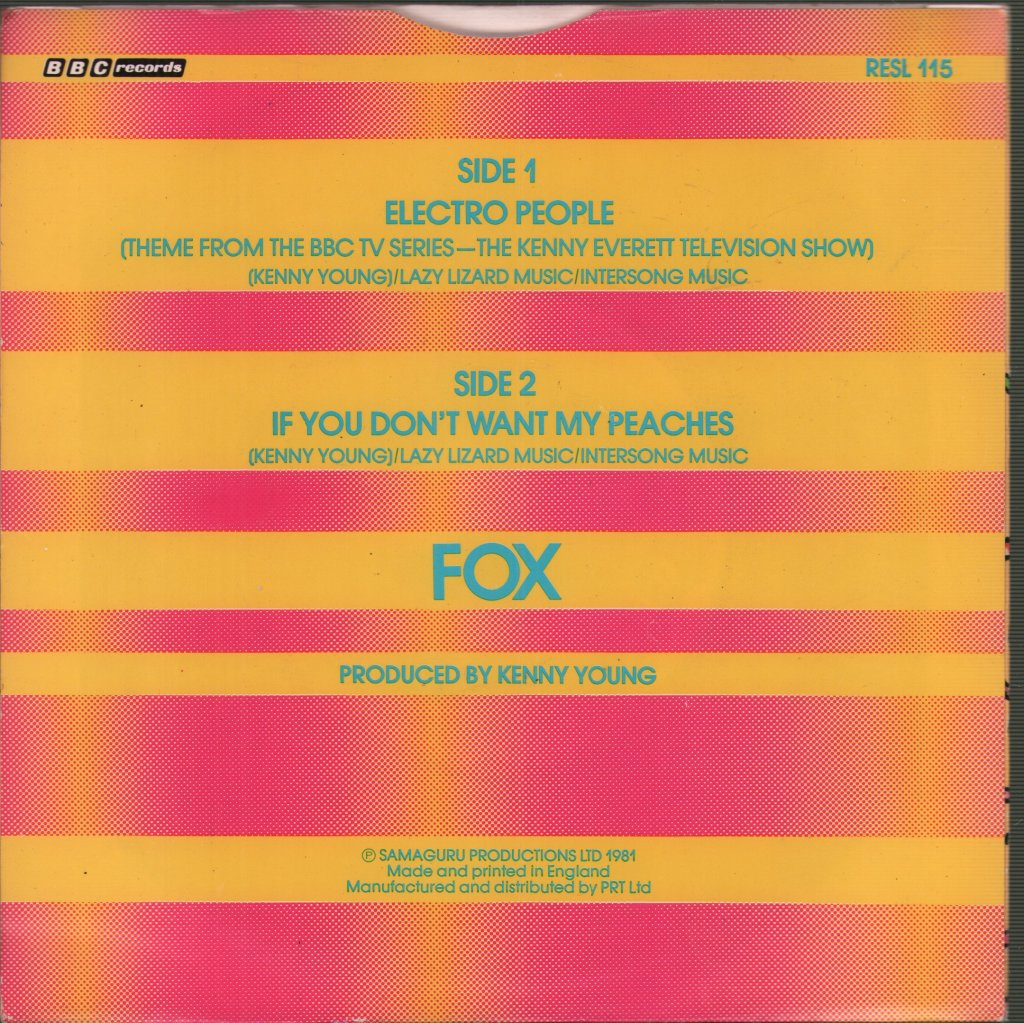 Fox (70'S Group) - Electro People - 7 Inch