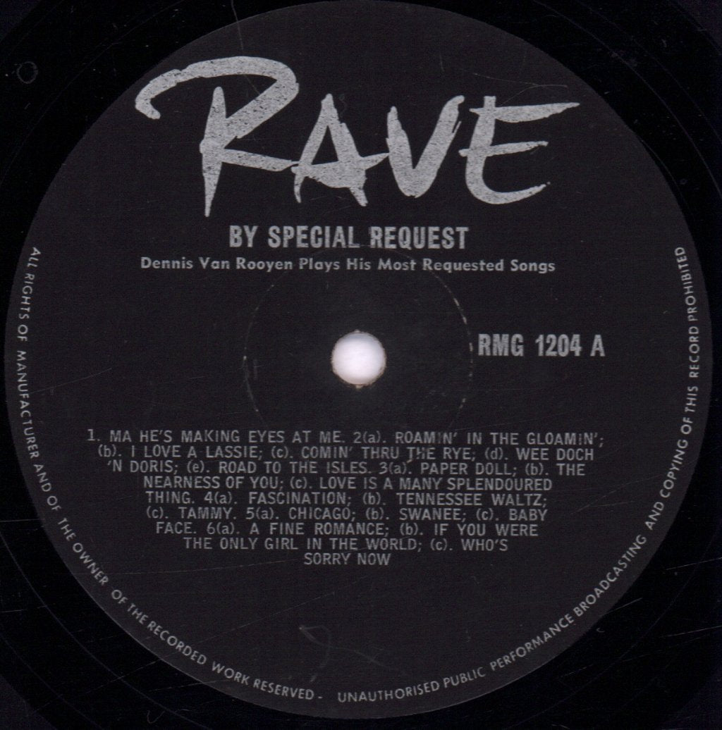 Dennis Van Rooyen - By Special Request - Lp