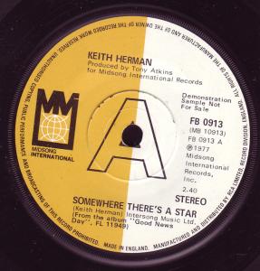 Keith Herman - Somewhere There's A Star - 7 Inch