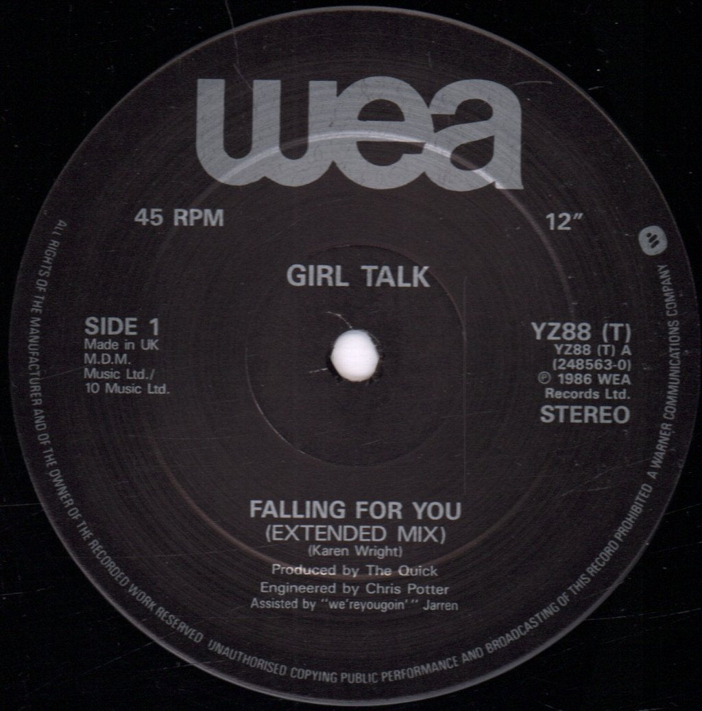 Girl Talk - Falling For You - 12 Inch