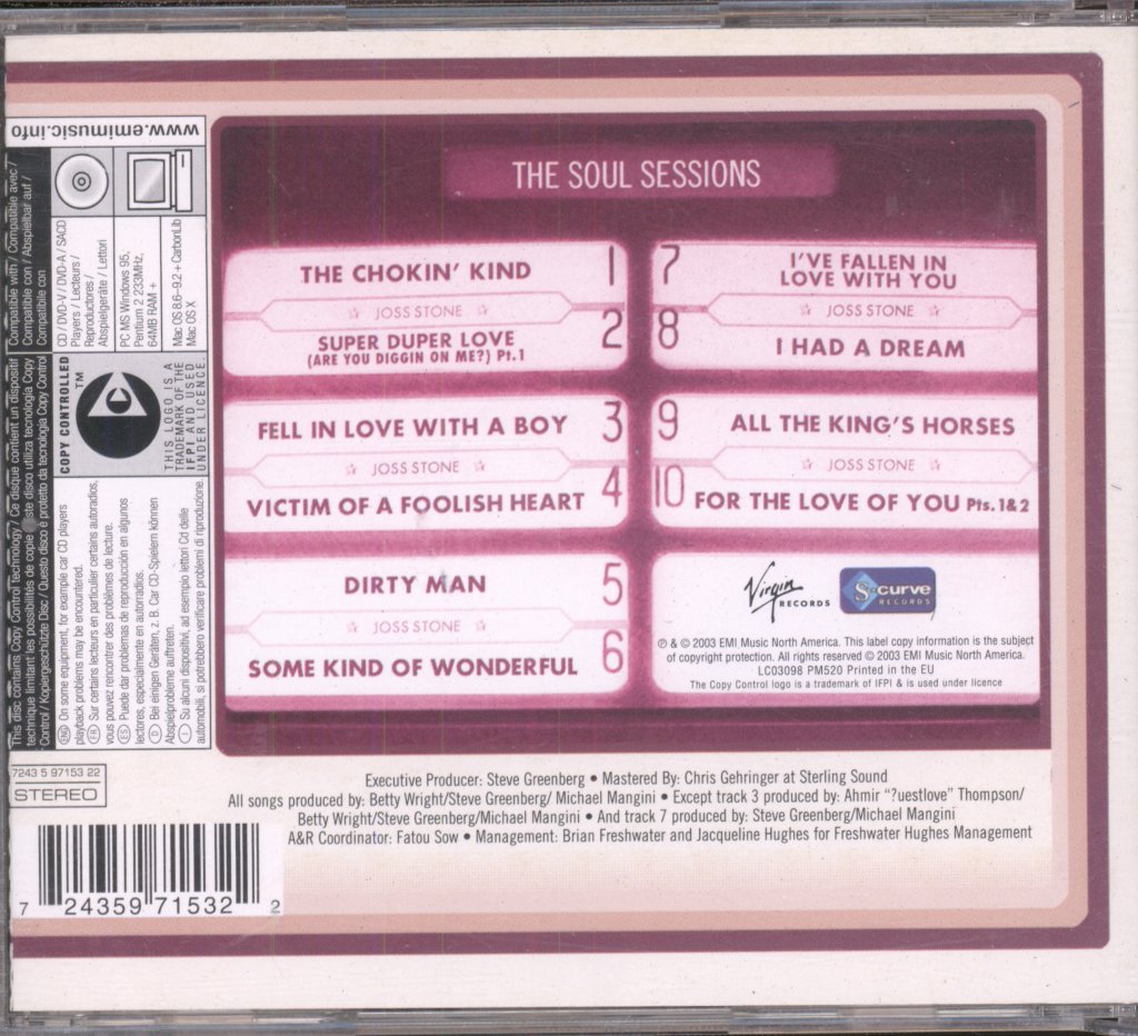 Joss Stone - Soul Sessions - Cd