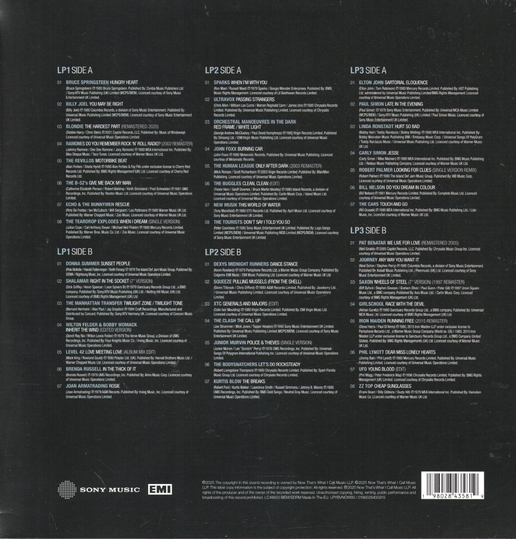 Various Artists - Now Yearbook: The Vault 1980 - Triple Lp
