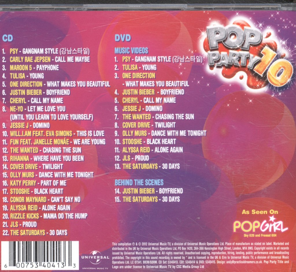 Various Artists - Pop Party 10 - Cd