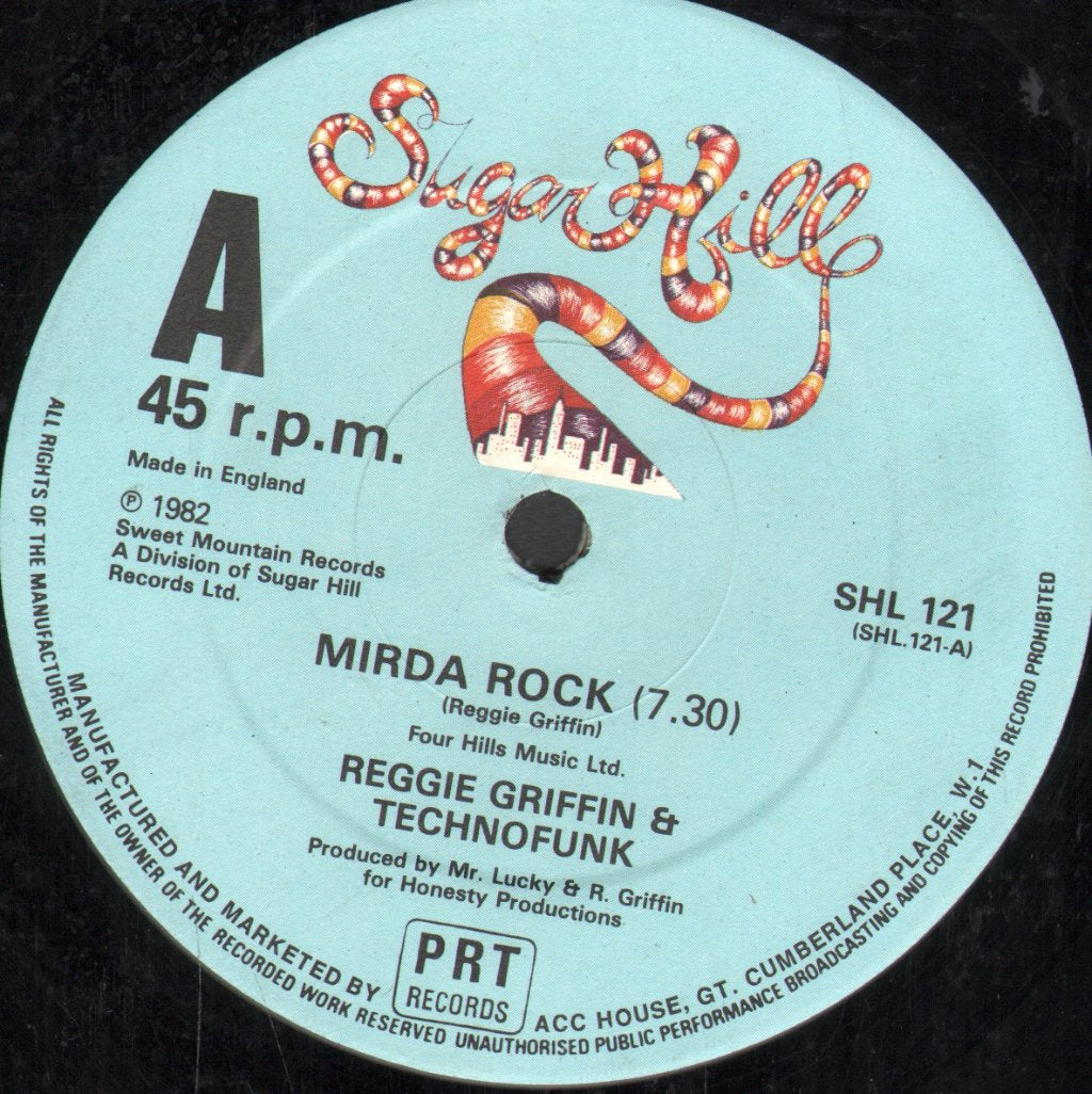 Reggie Griffin And Techno Funk - Mirda Rock - 12 Inch