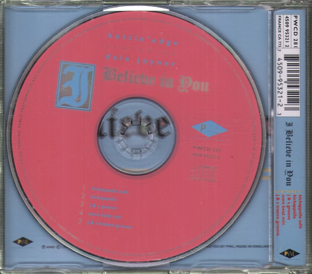 Kutting Edge Featuring Dale Joyner - I Believe In You - Cd