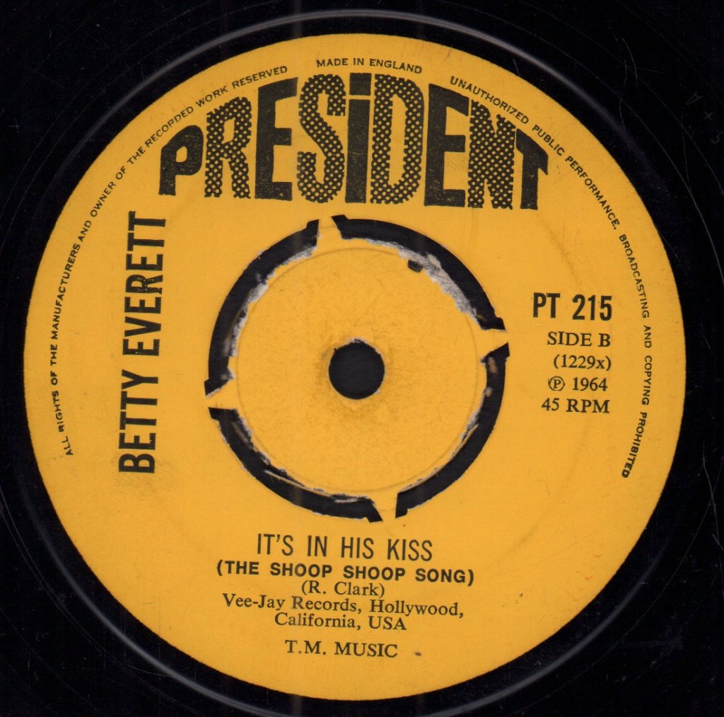 Betty Everett - Getting Mighty Crowded / It's In His Kiss (The Shoop Shoop Song) - 7 Inch