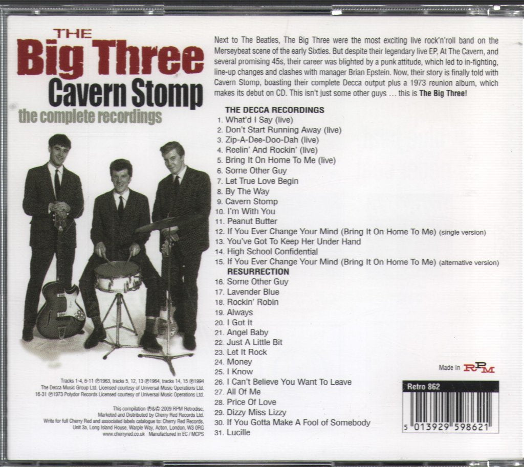 Big Three - Cavern Stomp: The Complete Recordings - Cd