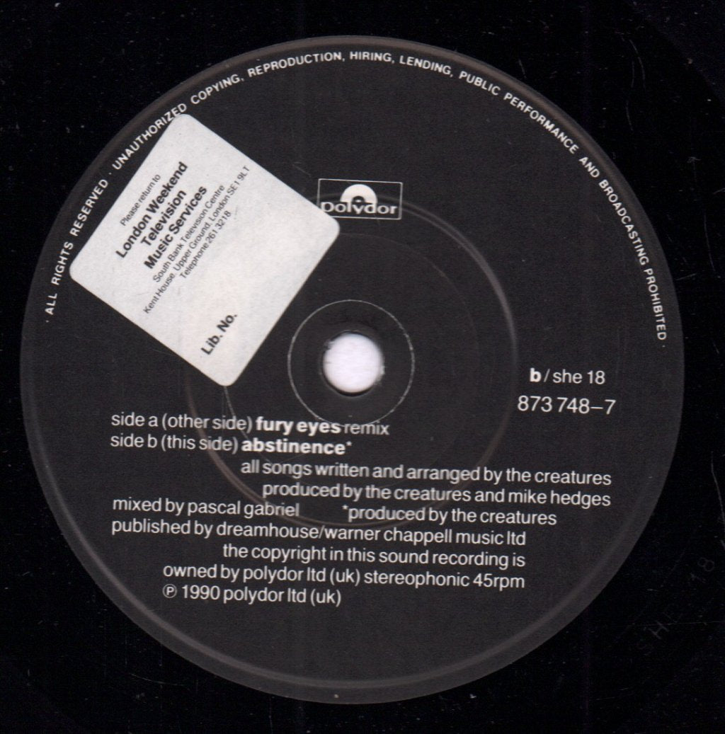 Creatures (Siouxsie) - Fury Eyes - 7 Inch