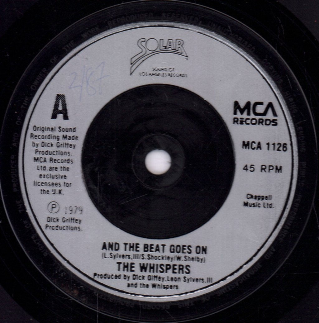 Whispers - And The Beat Goes On - 7 Inch