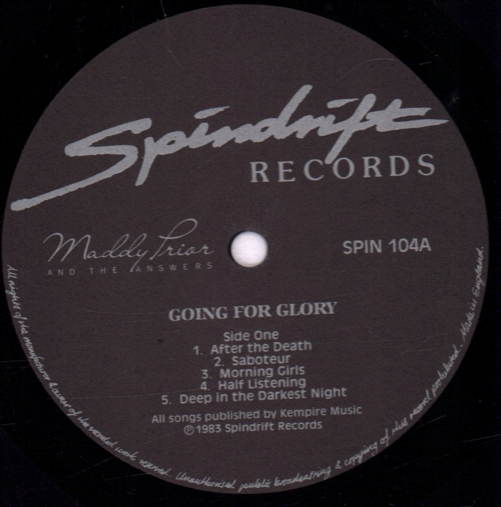 Maddy Prior And The Answers - Going For Glory - Lp