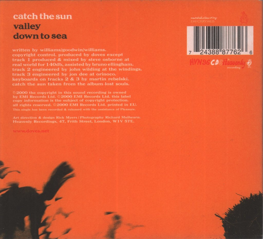 Doves (Manchester Group) - Catch The Sun - Cd