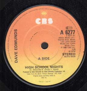 Dave Edmunds - High School Nights - 7 Inch