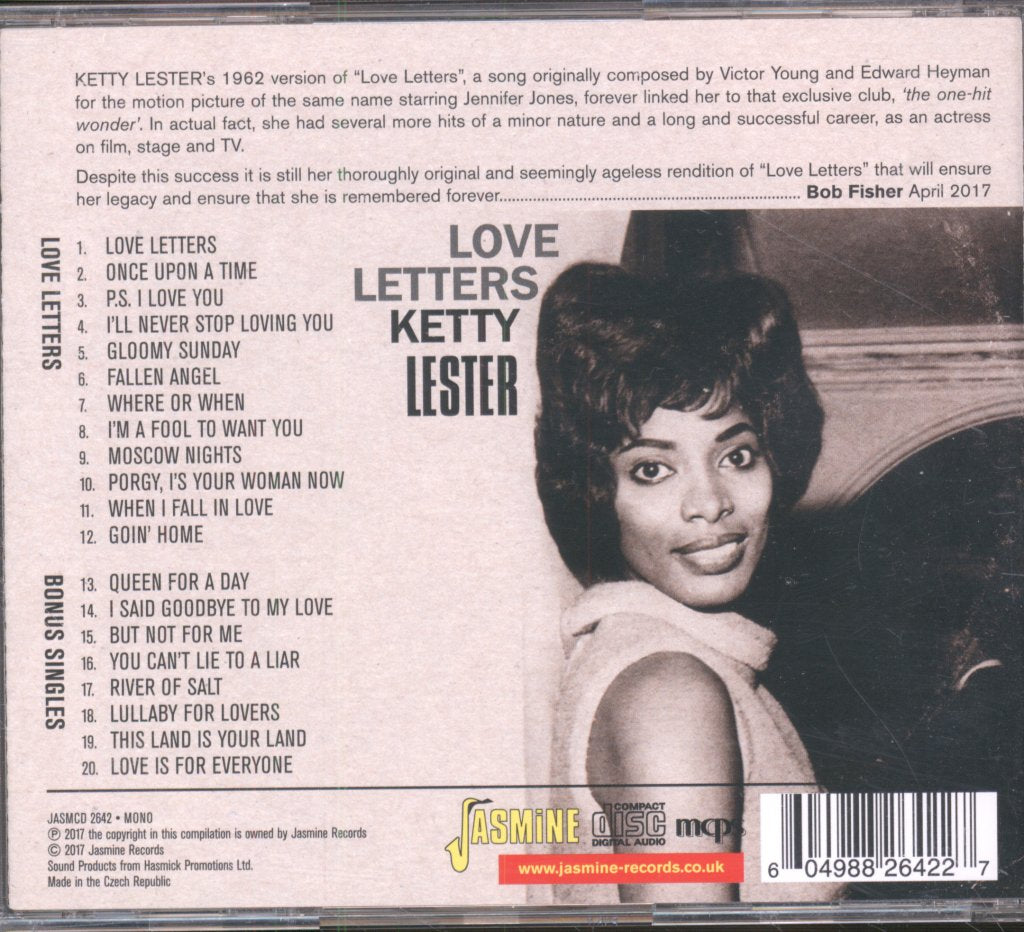 Ketty Lester - Love Is For Everyone - The 1962 Sessions - Cd
