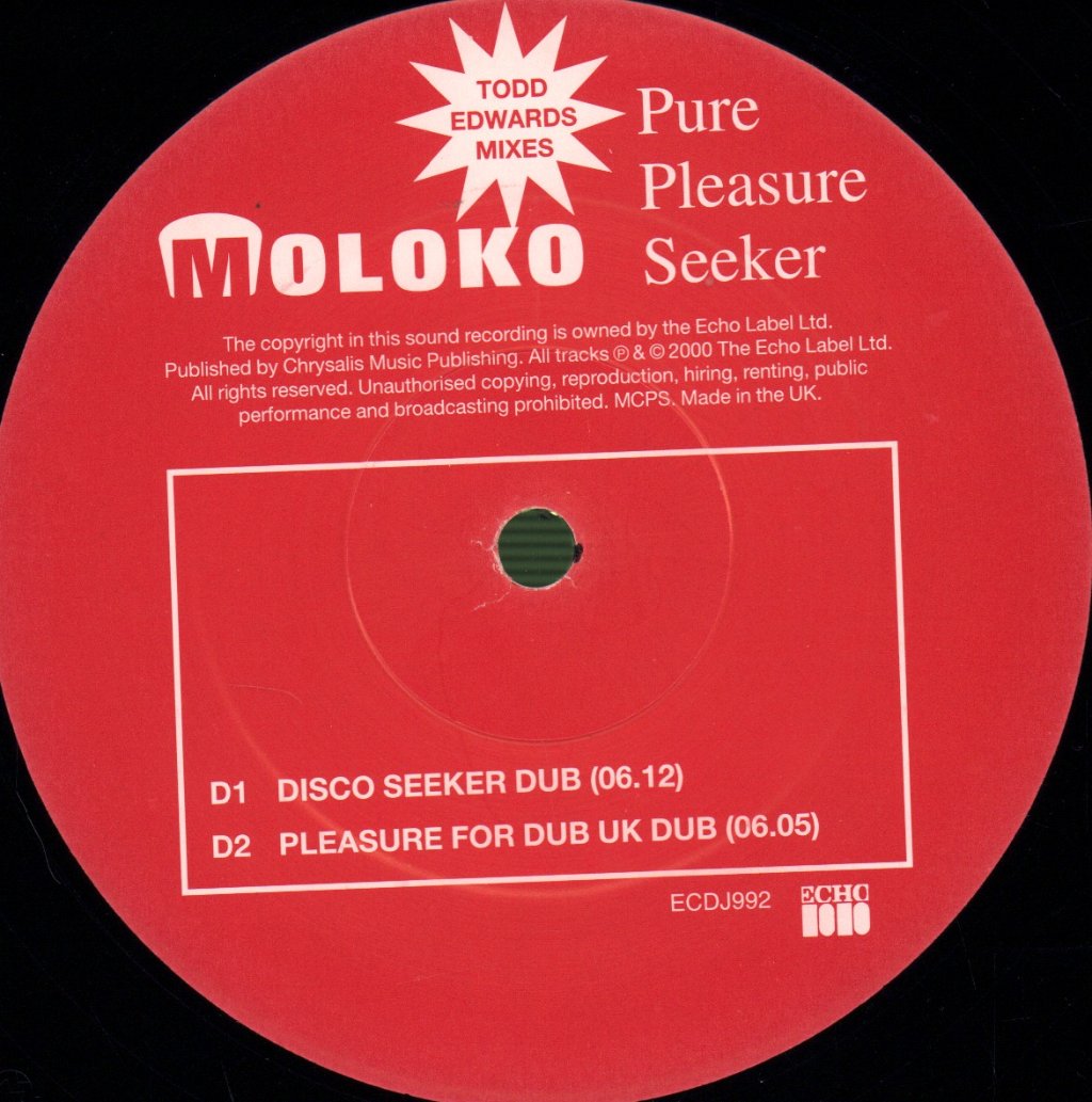 Moloko - Pure Pleasure Seeker (Todd Edwards Mixes) - Double 12 Inch