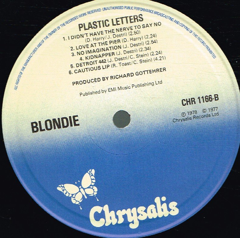 Blondie - Plastic Letters - Lp