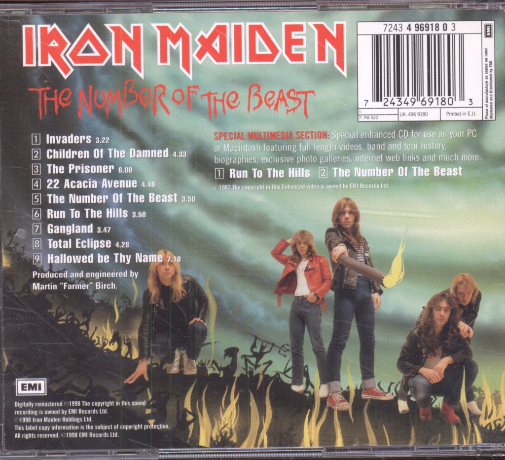Iron Maiden - Number Of The Beast - Cd