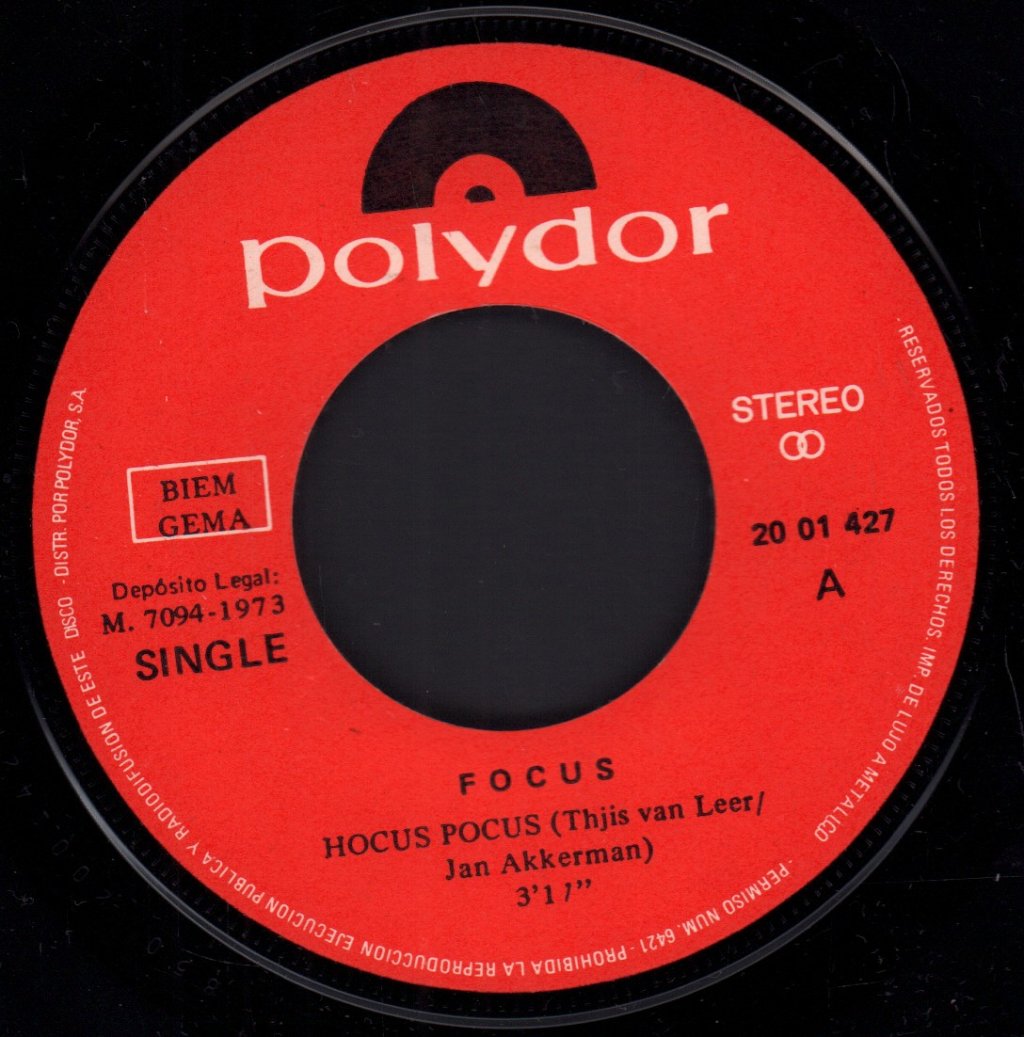 Focus - Hocus Pocus - 7 Inch