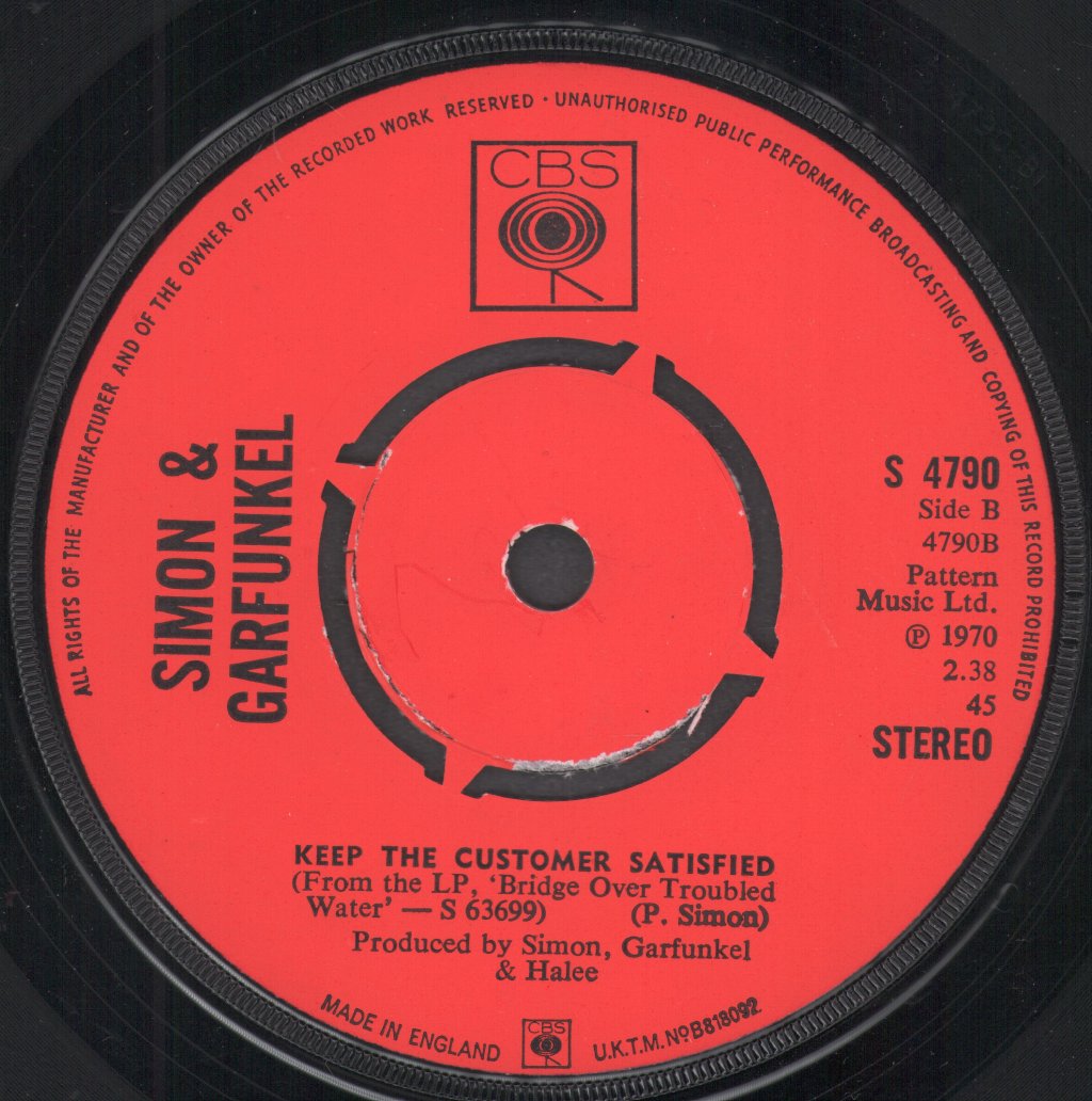 Simon & Garfunkel - Bridge Over Troubled Water - 7 Inch