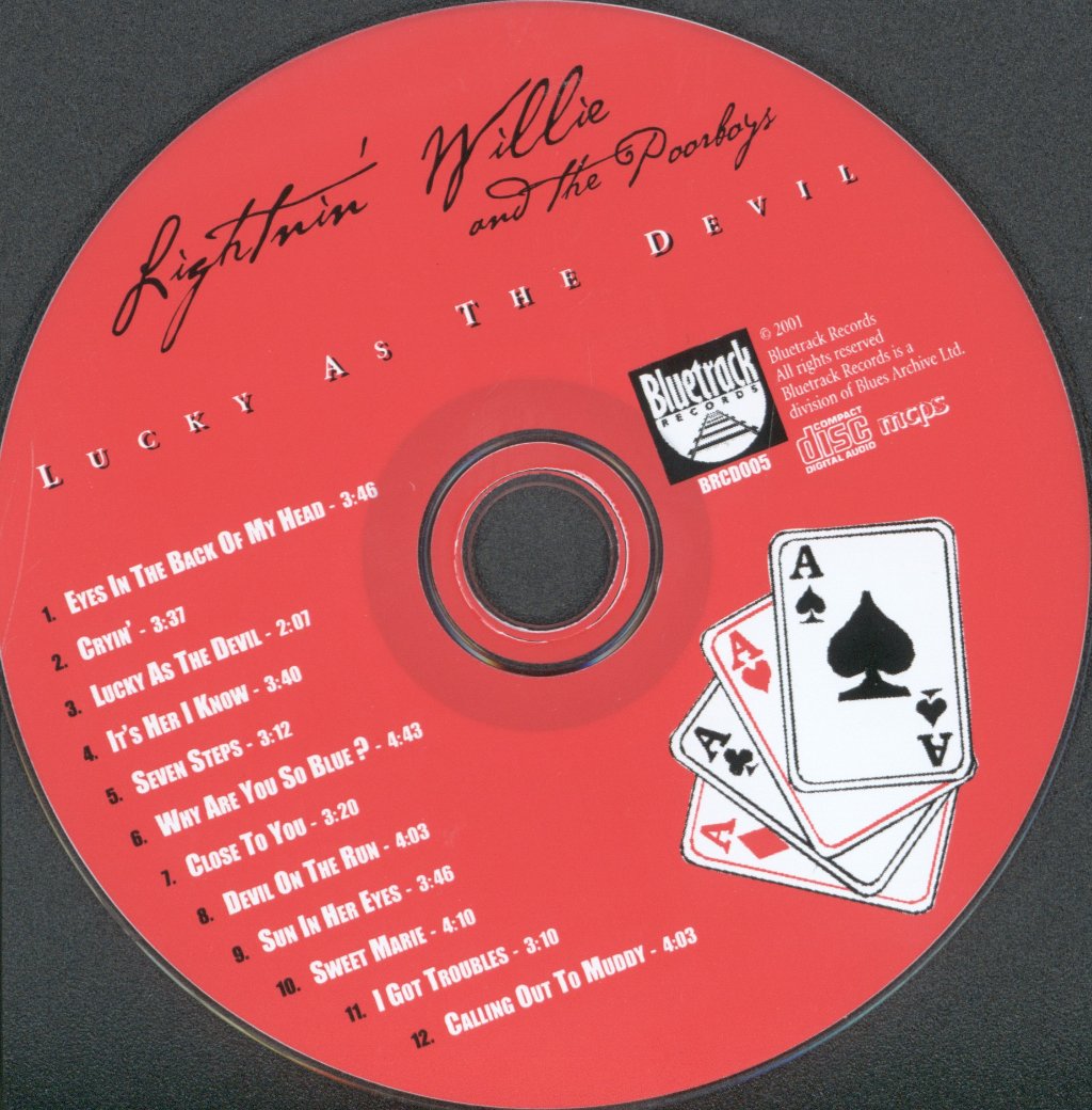Lightnin' Willie And The Poorboys - Lucky As The Devil - Cd