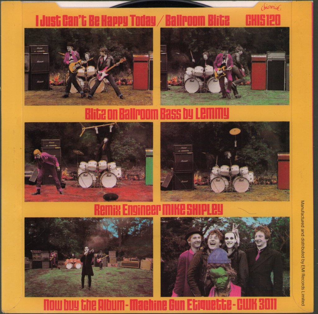 Damned (Punk) - I Just Can't Be Happy Today - 7 Inch