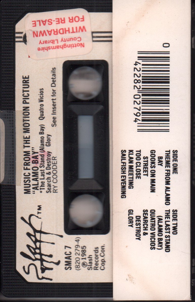 Ry Cooder - Music From The Motion Picture Alamo Bay - Cassette