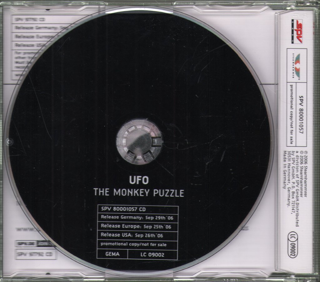 UFO - Monkey Puzzle - Cd