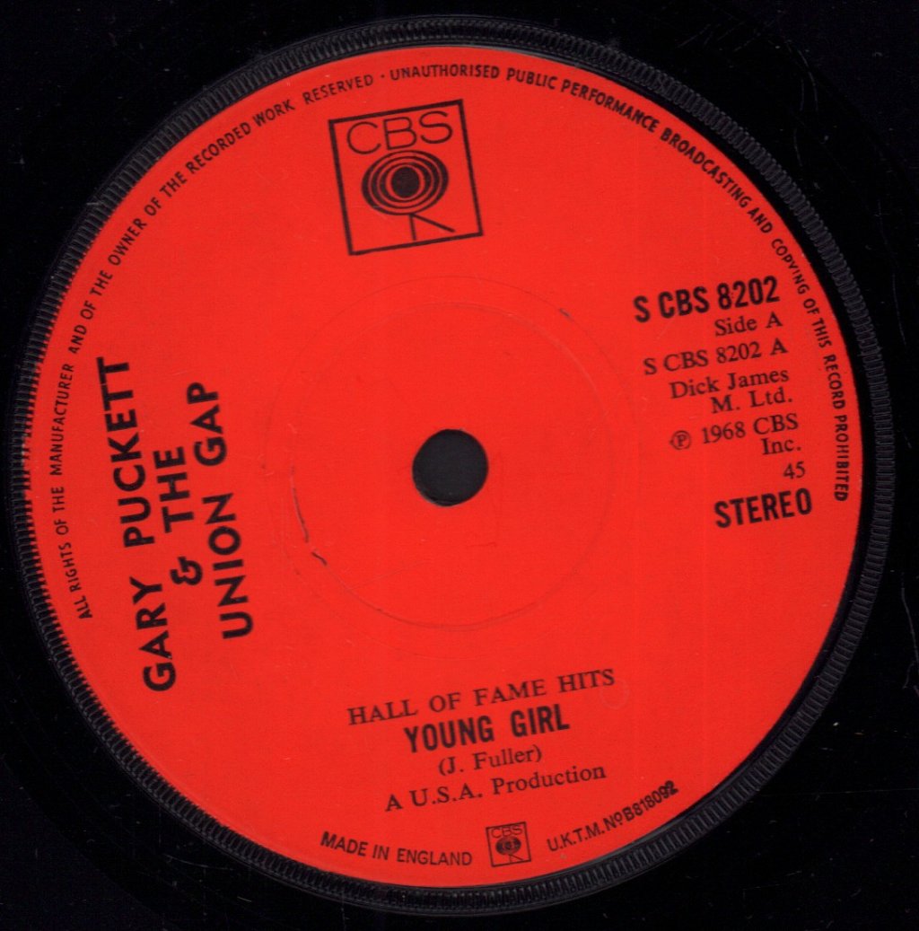 Gary Puckett & The Union Gap - Young Girl - 7 Inch