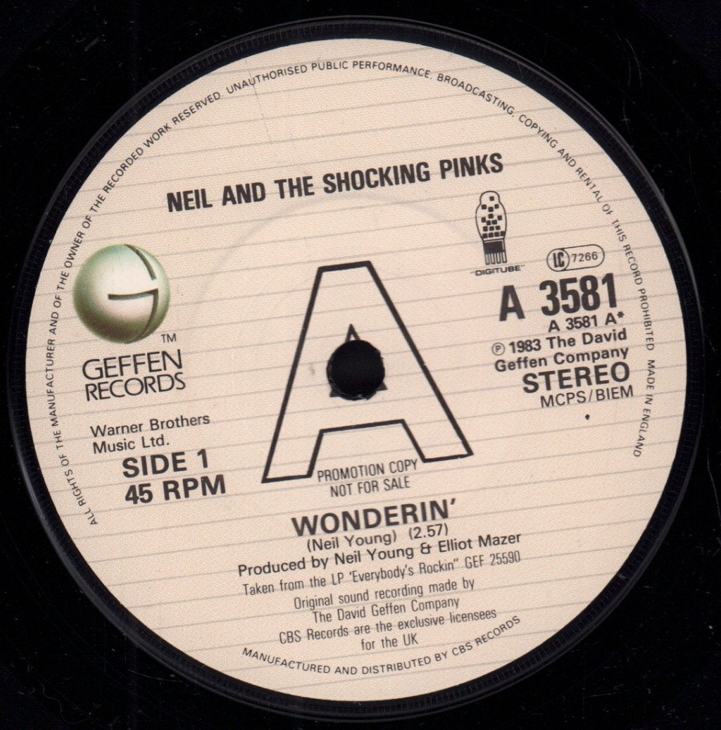 Neil Young - Wonderin' - 7 Inch