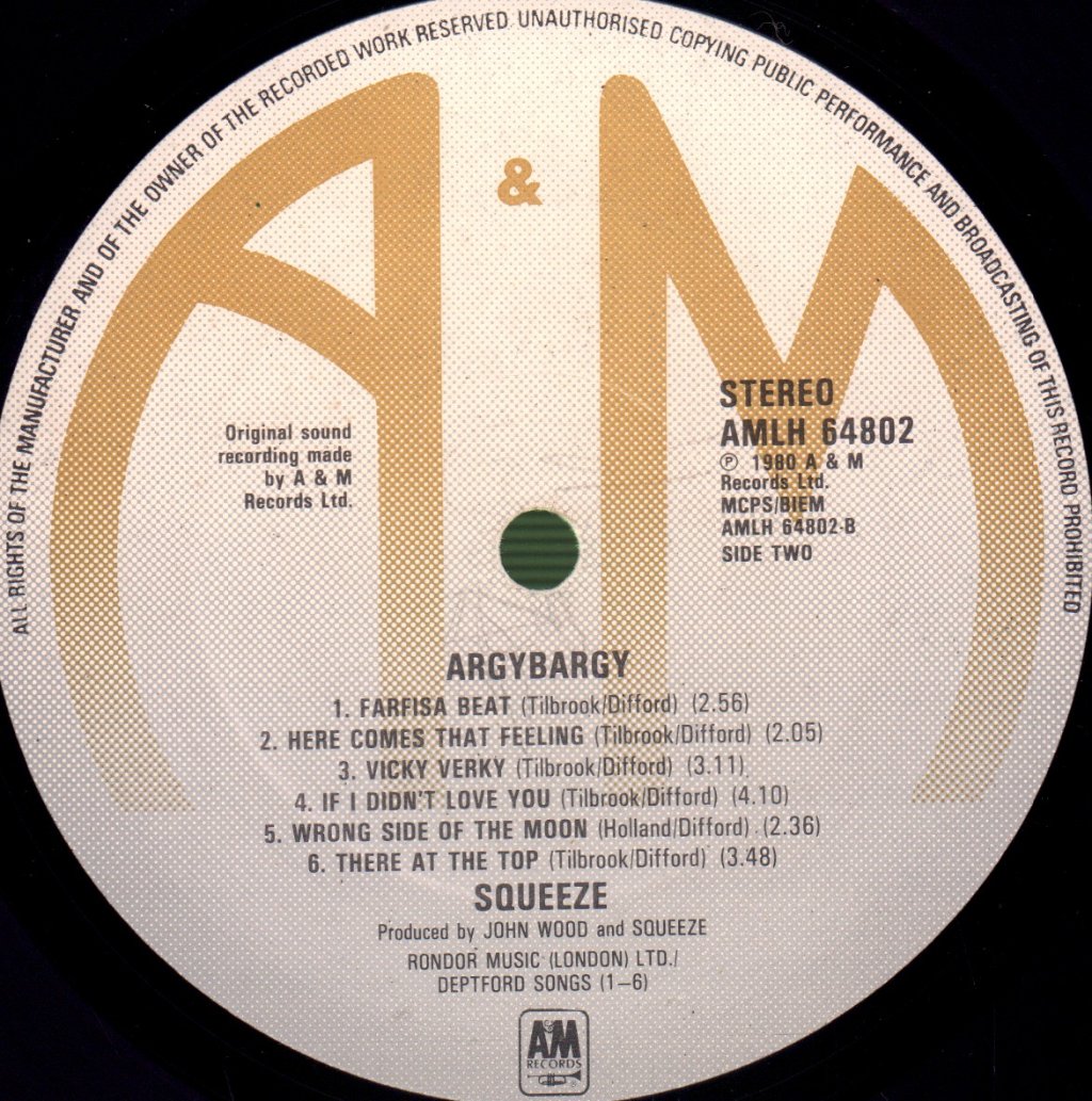 Squeeze - Argybargy - Lp