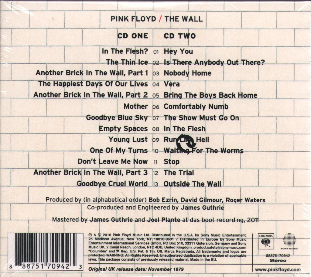 Pink Floyd - Wall - Double Cd