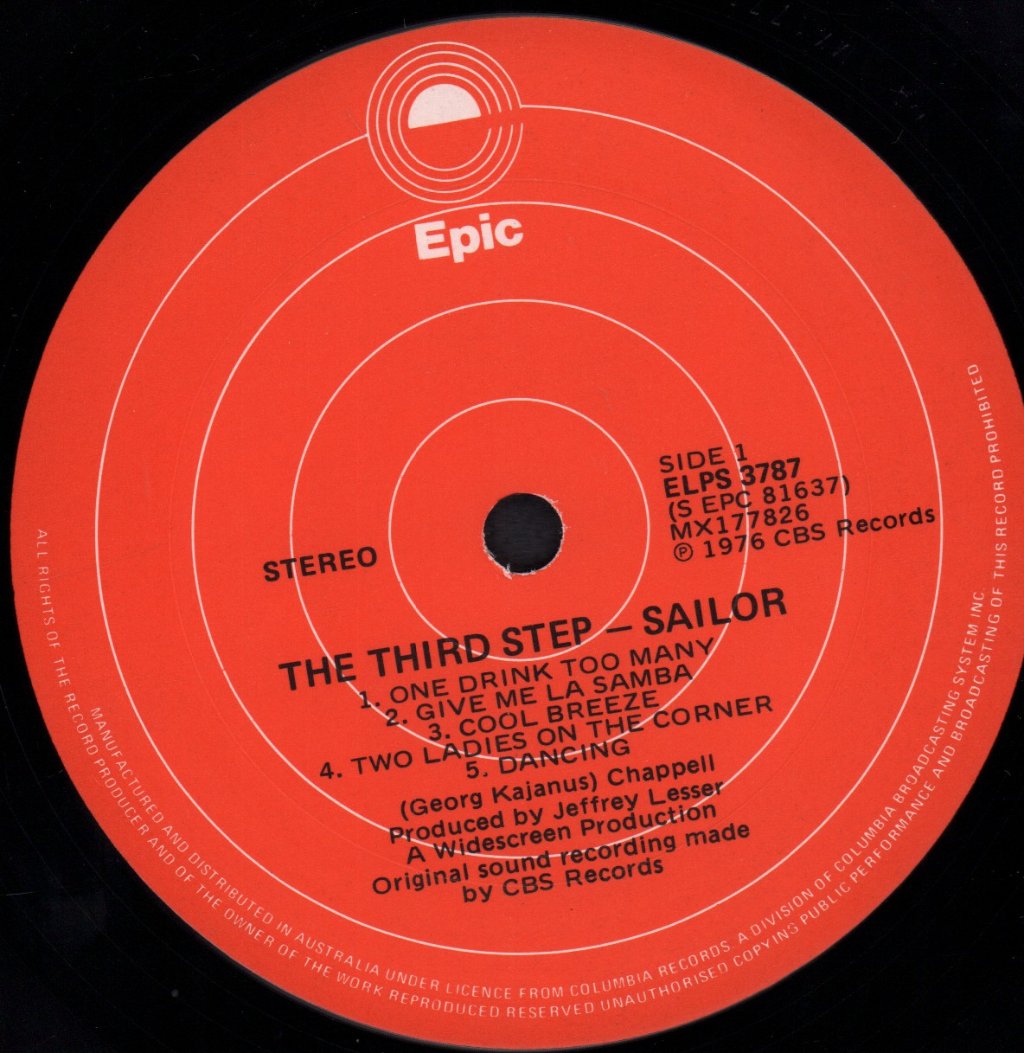 Sailor - Third Step - Lp