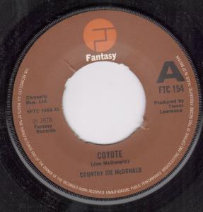 Country Joe Mcdonald - Coyote - 7 Inch