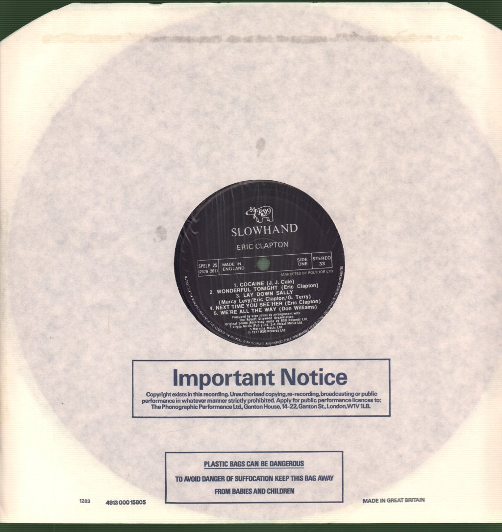 Eric Clapton - Slowhand - Lp