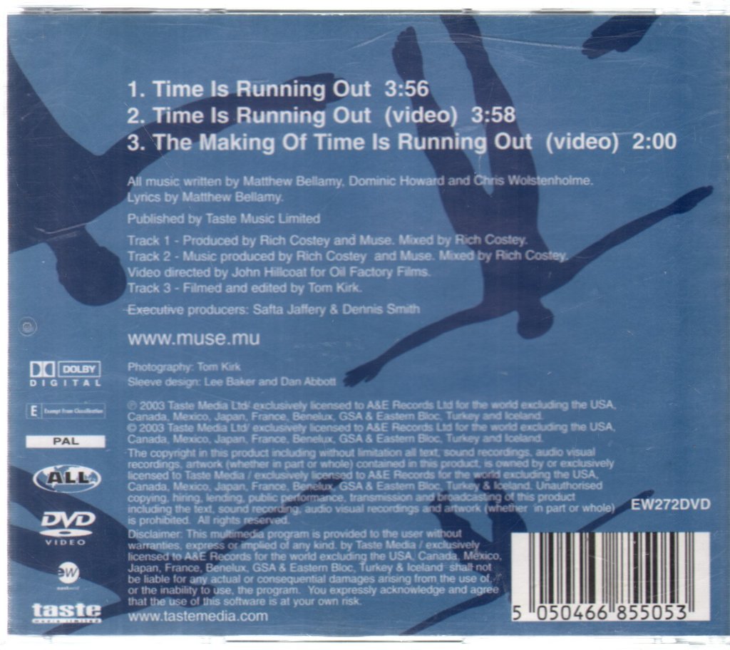 Muse - Time Is Running Out - Dvd
