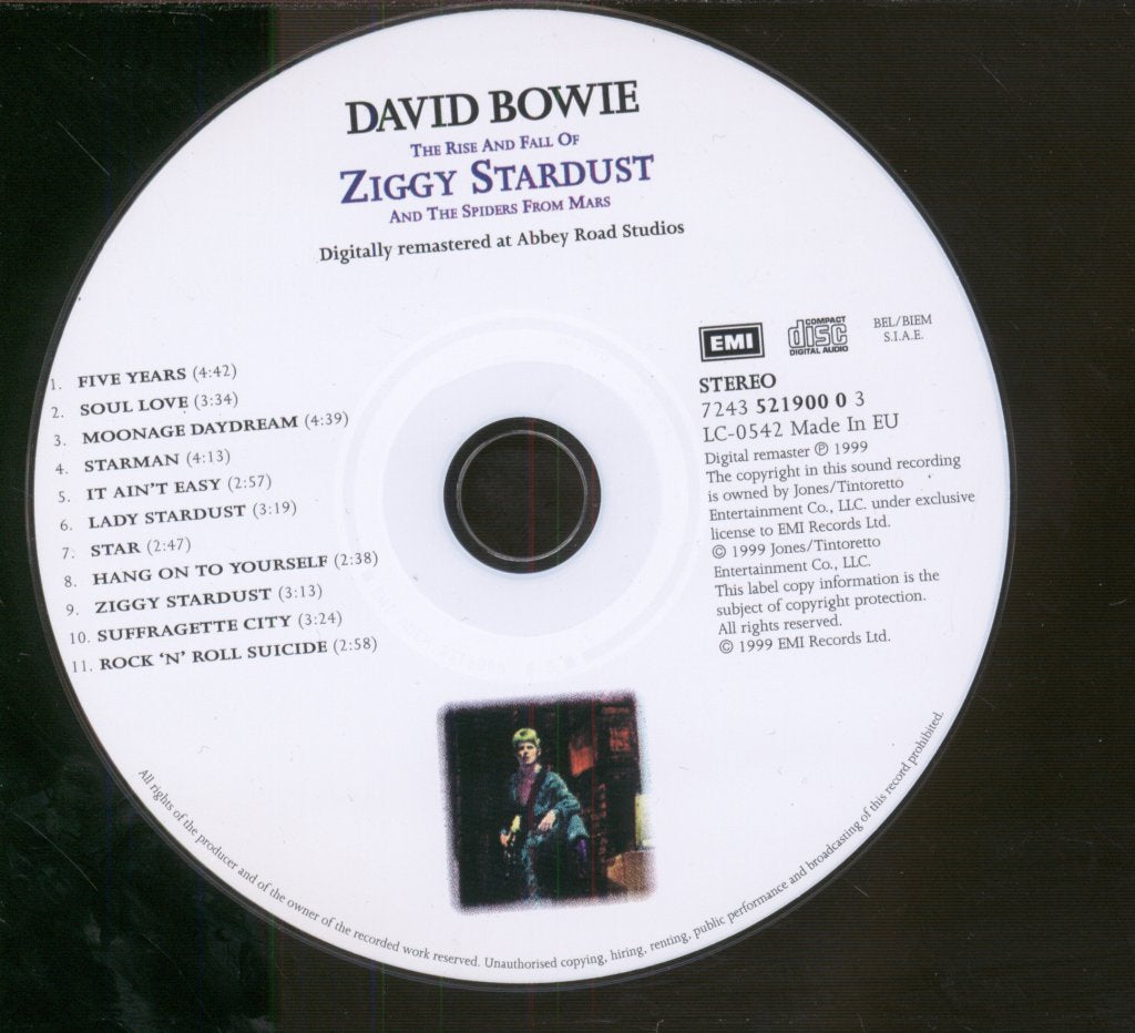 David Bowie - Rise And Fall Of Ziggy Stardust And The Spiders From Mars - Cd