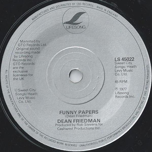 Dean Friedman - Ariel - 7 Inch