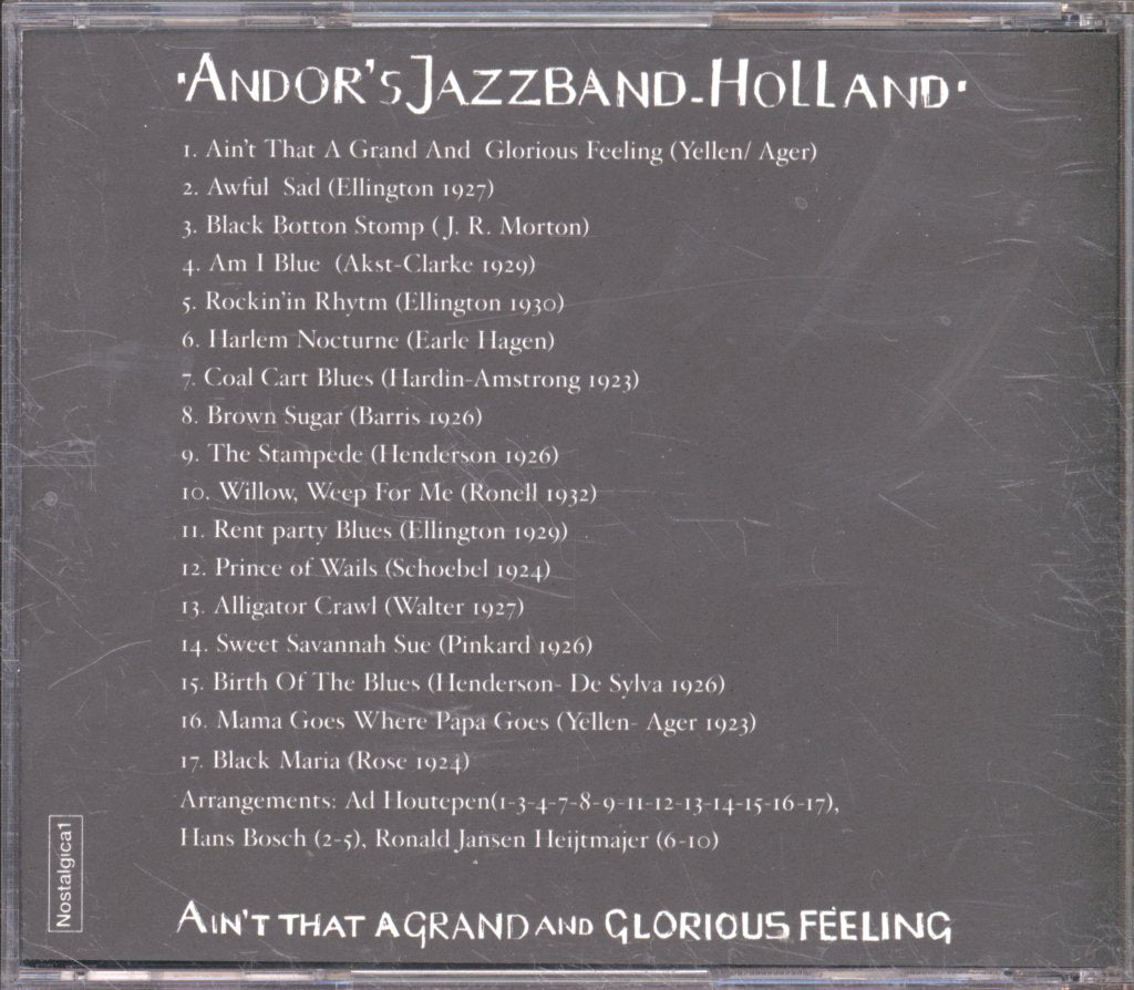 Andor's Jazzband Holland - Ain't That A Grand And Glorious Feeling - Cd