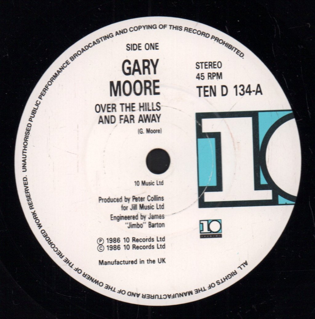Gary Moore - Over The Hills And Far Away - Double 7 Inch