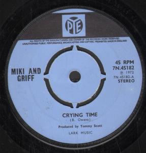 Miki And Griff - Crying Time - 7 Inch