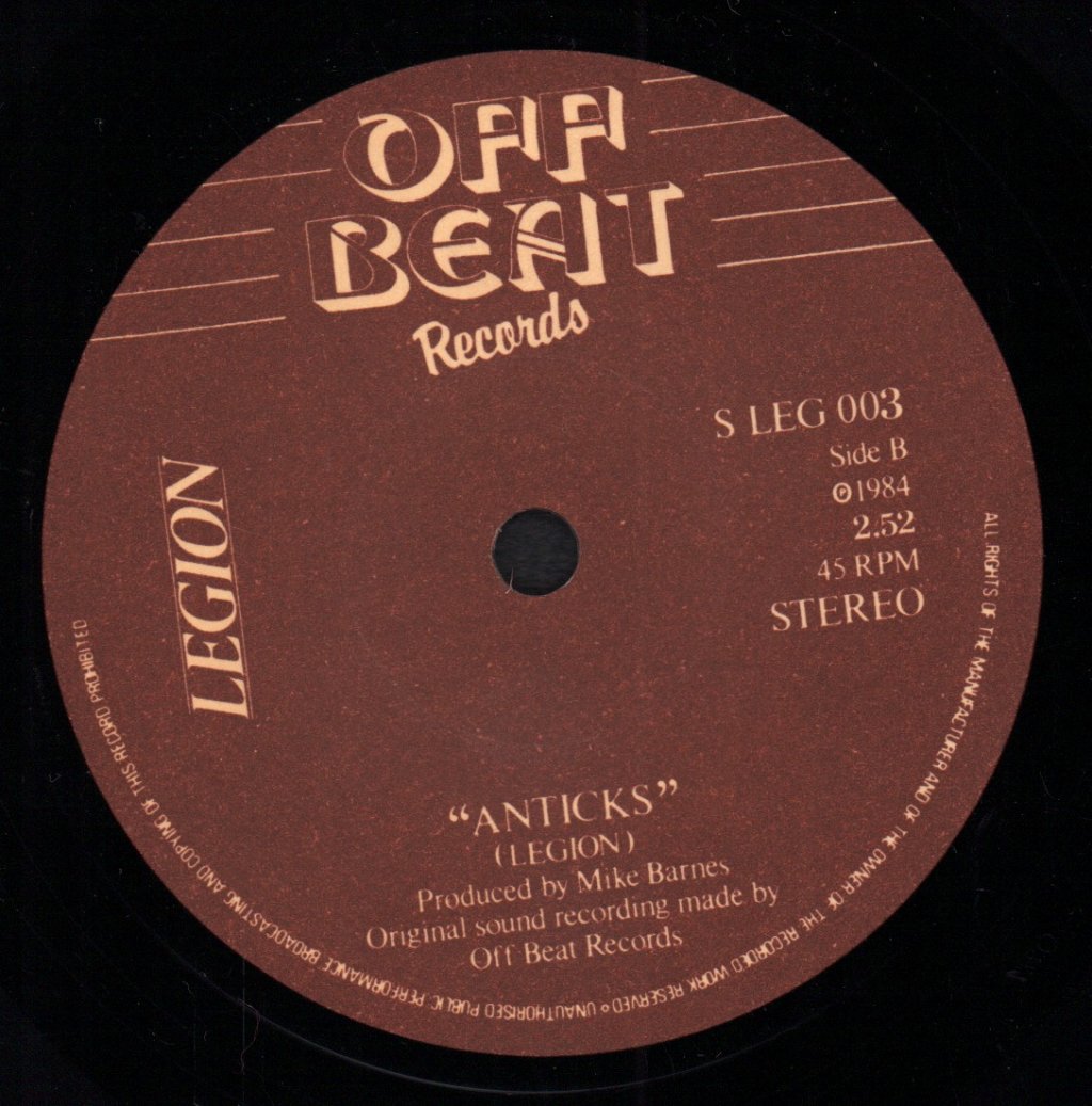 Legion - Only Yesterday - 7 Inch