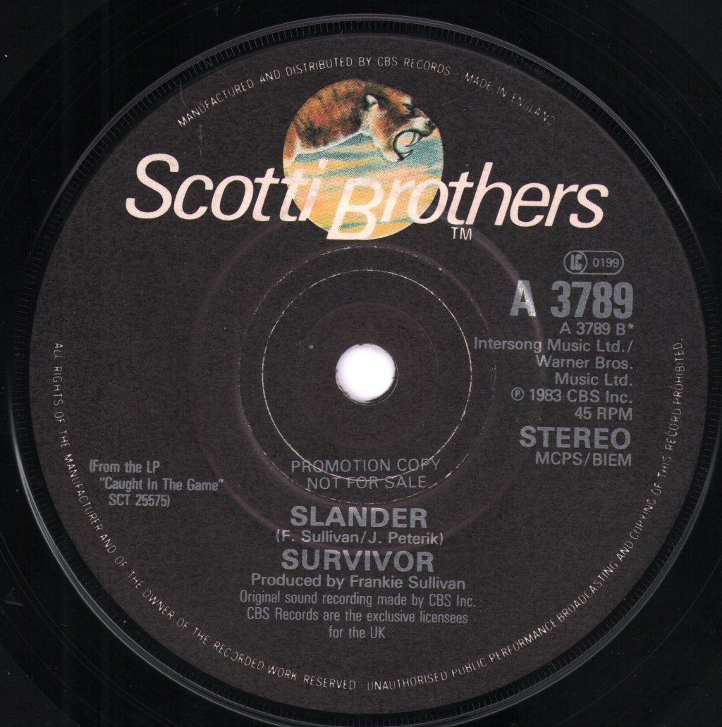 Survivor (AOR Group) - Caught In The Game - 7 Inch