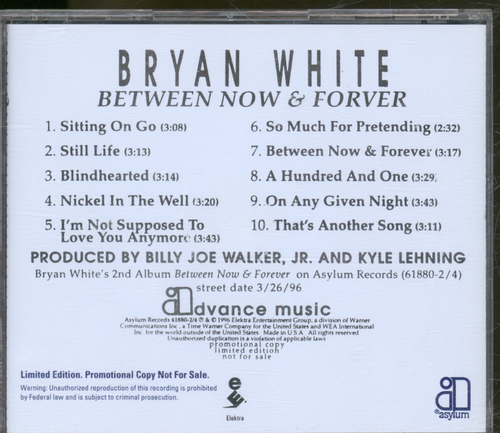 Bryan White - Between Now & Forever - Cd