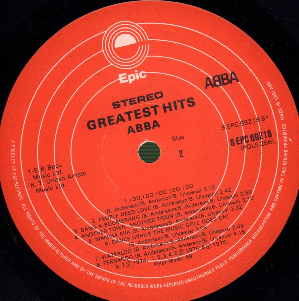 ABBA - Greatest Hits - Lp