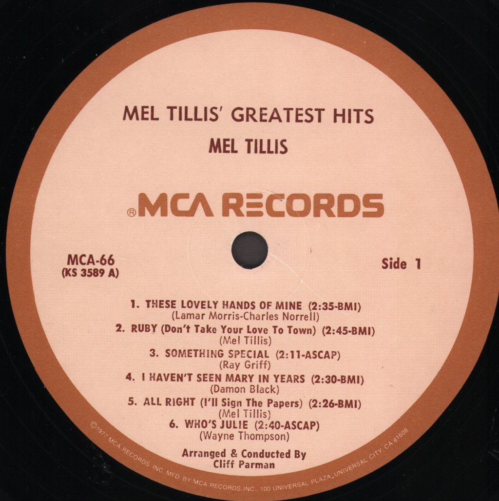 Mel Tillis - Greatest Hits - Lp