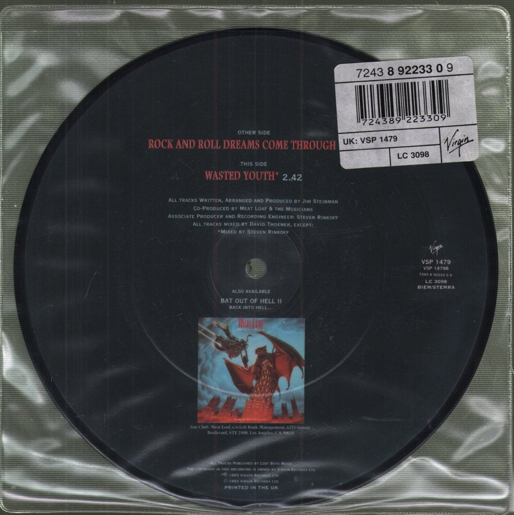 Meat Loaf - Rock And Roll Dreams Come Through - 7 Inch
