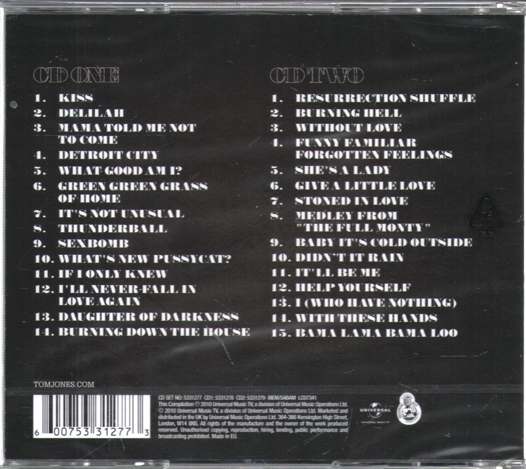 Tom Jones - Greatest Hits Rediscovered - Double Cd