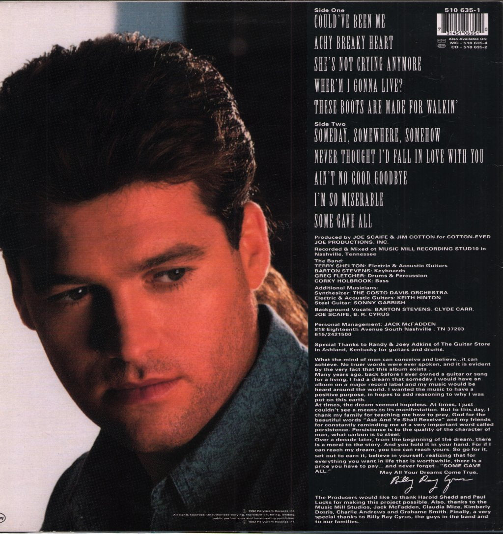 Billy Ray Cyrus - Some Gave All - Lp