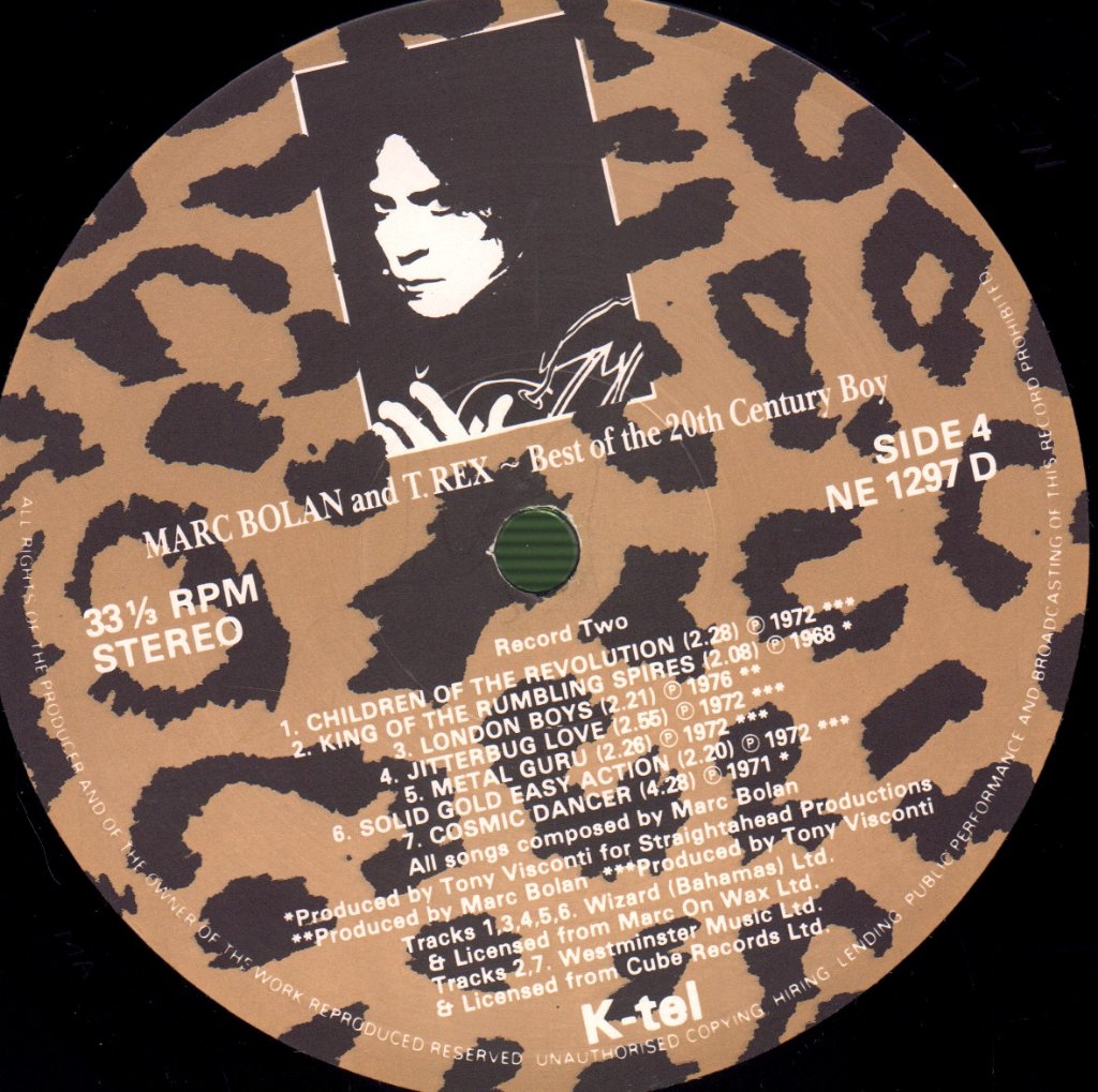 Marc Bolan And T Rex - Best Of The 20th Century Boy - Double Lp