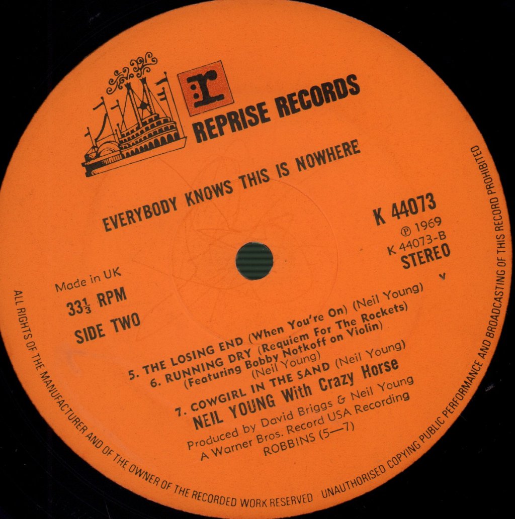 Neil Young - Everybody Knows This Is Nowhere - Lp